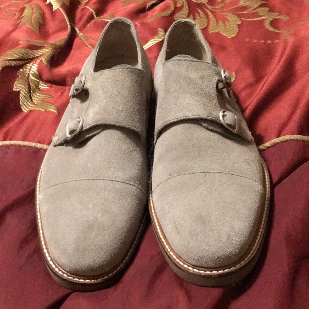 Banana Republic grey double monk strap 9.5